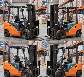 Where is the Battery on a JCB Forklift?